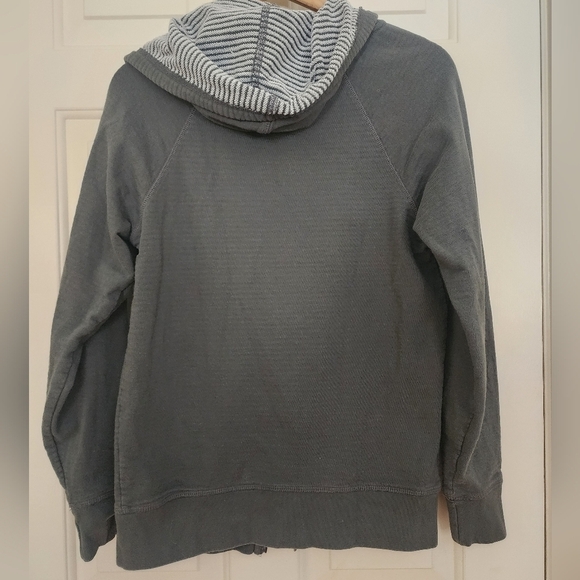 Pact Gray Zip-Up Hoodie with French Terry liner size small organic sustainable - Picture 2 of 9